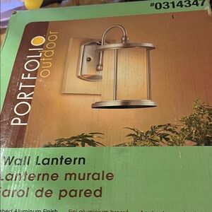 Outdoor Wall Lantern - Brushed Aluminum